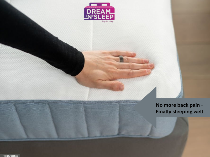 High-density foam mattress designed for spinal alignment and comfort